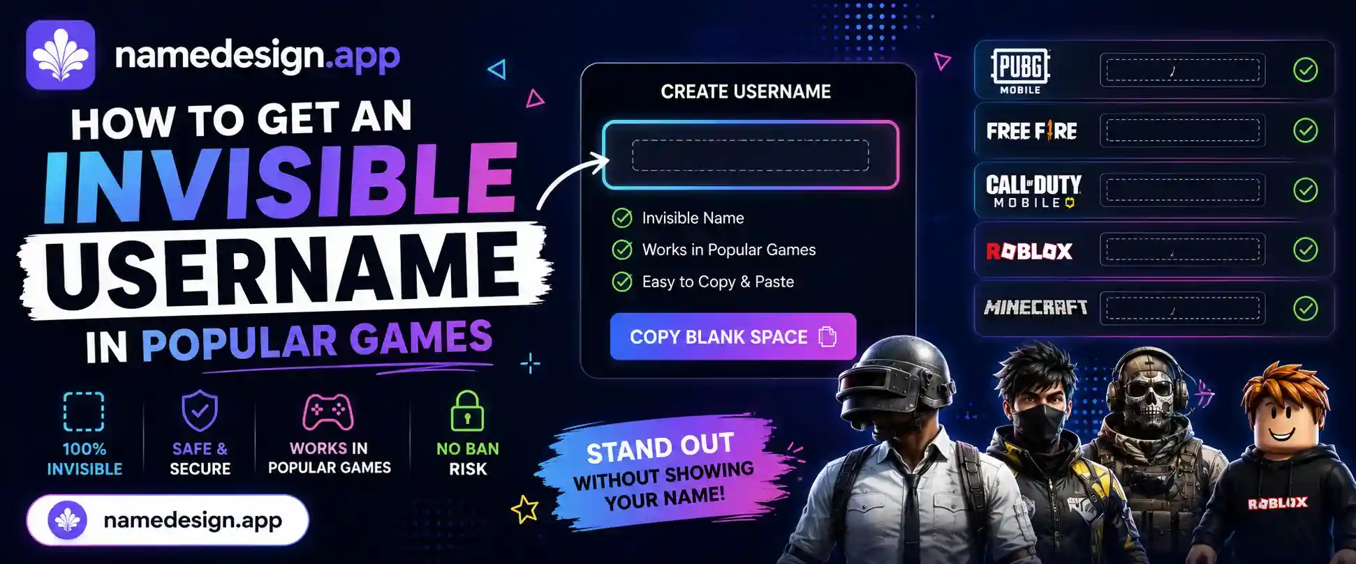 Invisible Blank Text in Gaming and Chats