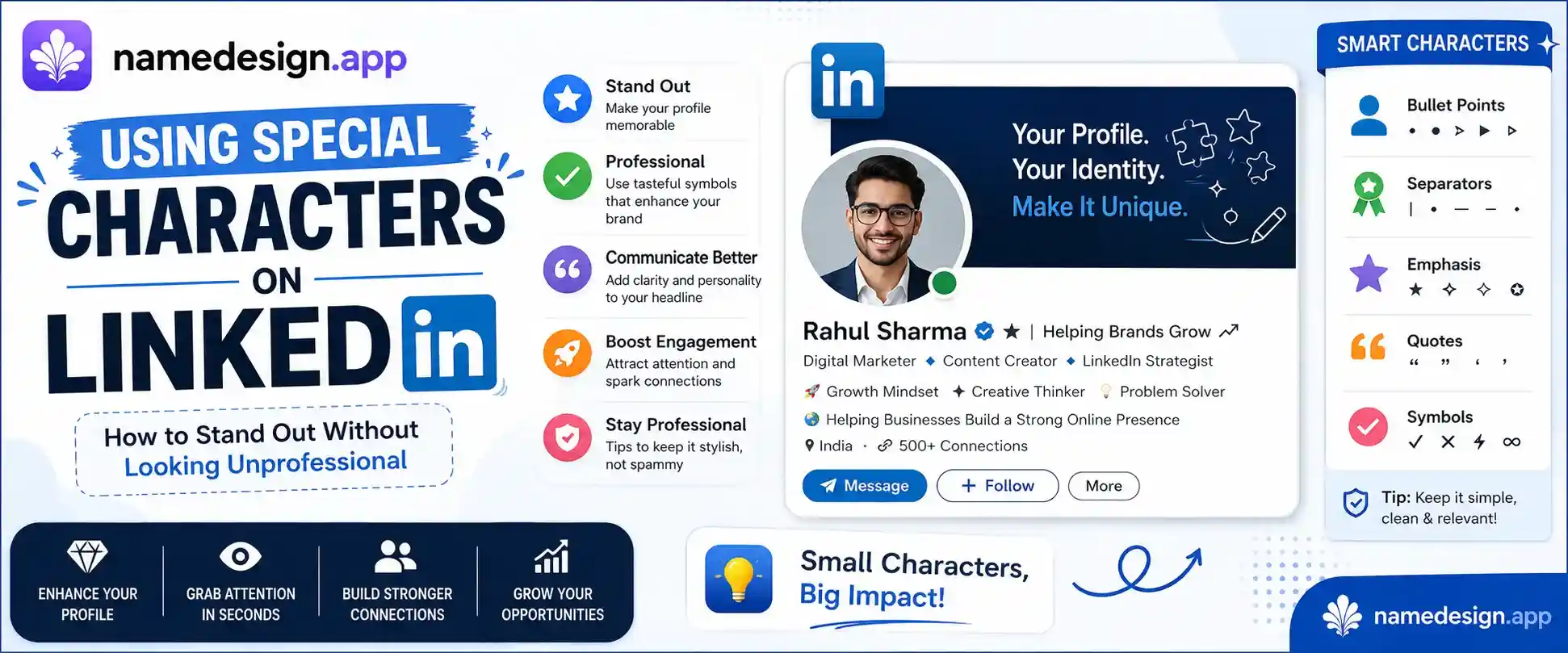 LinkedIn Custom Typography